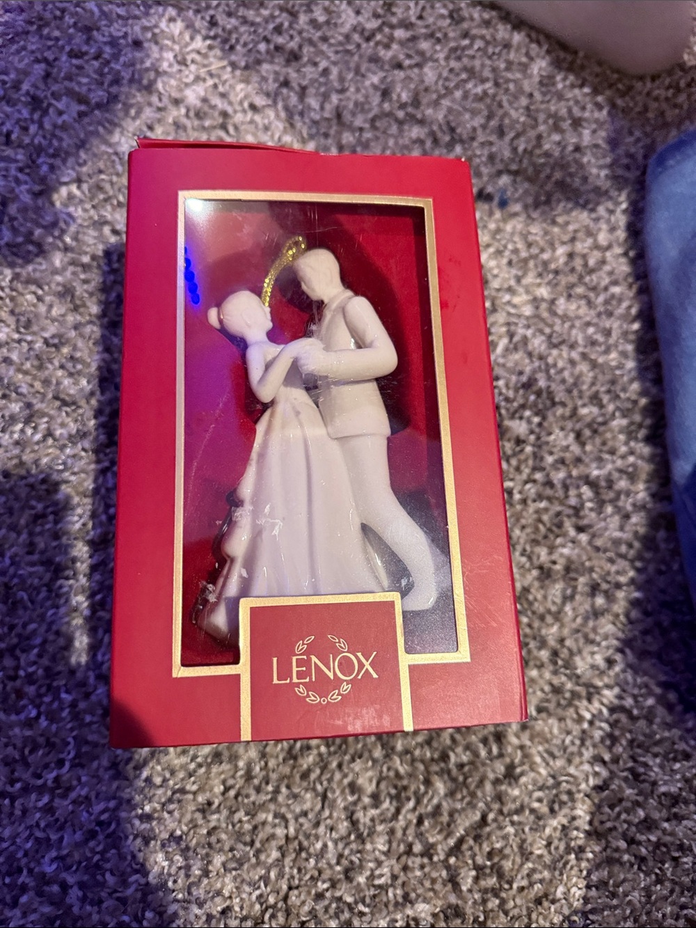 Lenox White and Gold Dancing Couple Figurine Ornament